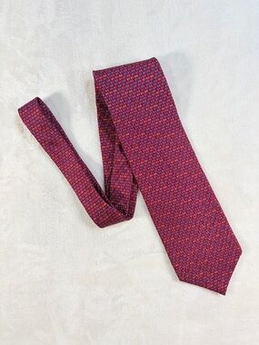 Vintage Y2K Mark of the Millennium Necktie Red Blue White 01-01-00 Novelty Tie
